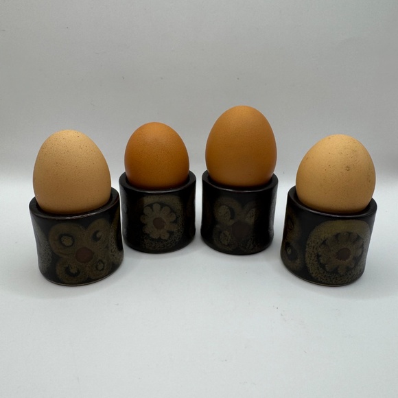 Denby Arabesque Egg Cups Set of 4. - Picture 8 of 13